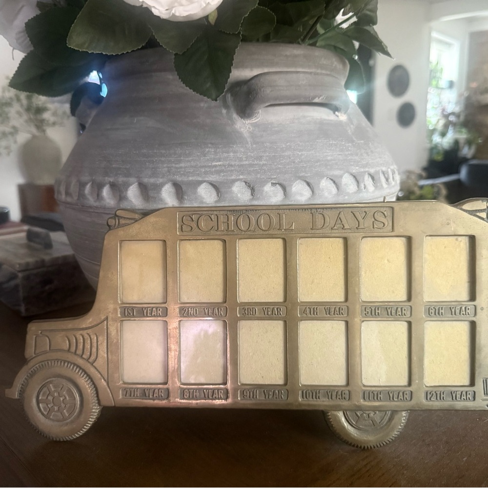 Vintage brass picture frame